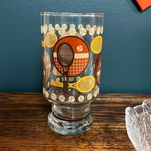 Vintage Rare Libbey Tennis pedestal Glass